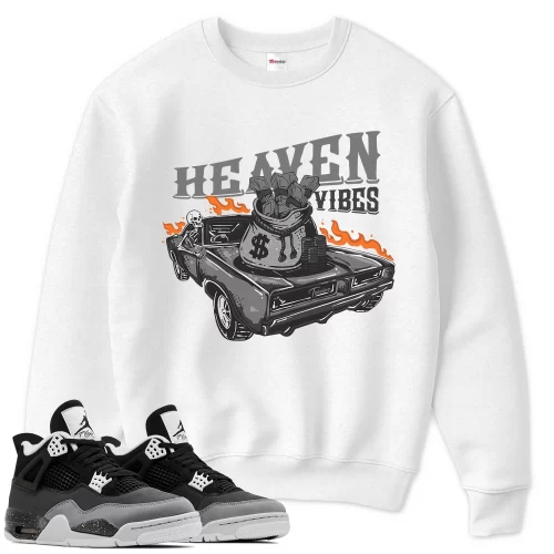 TeeVivo Sweatshirt Match Air Jordan 4 Retro Fear Heaven vibes – Air Jordan 4 Sweatshirt, AJ4 Sweatshirt