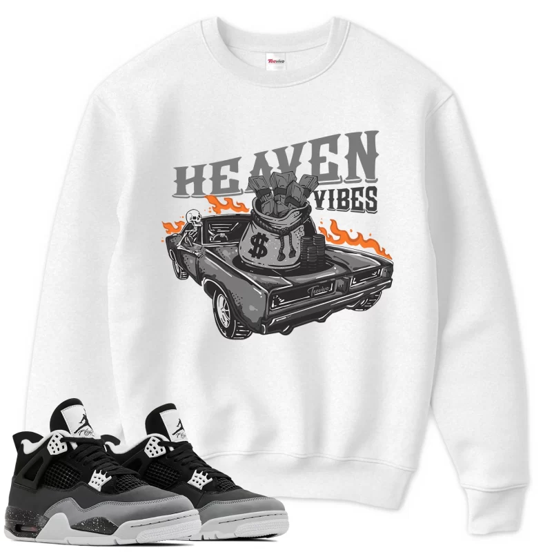 TeeVivo Sweatshirt Match Air Jordan 4 Retro Fear Heaven vibes – Air Jordan 4 Sweatshirt, AJ4 Sweatshirt