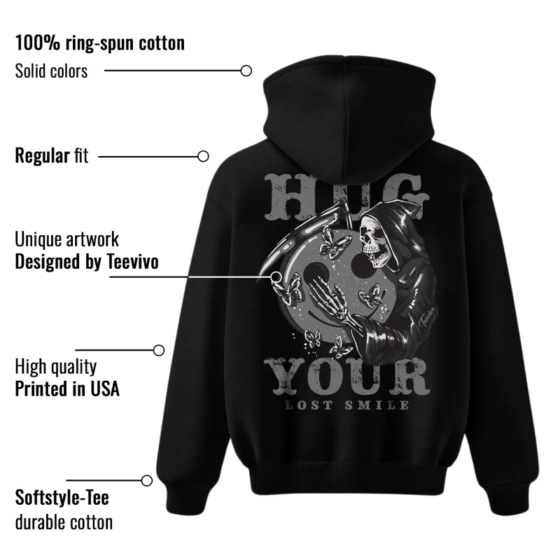 TeeVivo Hoodie Match Air Jordan 4 Retro Fear Hug your lost smile – Air Jordan 4 Hoodie, AJ4 Hoodie