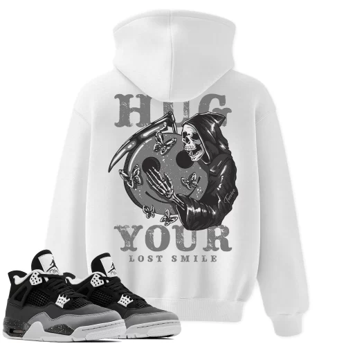 TeeVivo Hoodie Match Air Jordan 4 Retro Fear Hug your lost smile – Air Jordan 4 Hoodie, AJ4 Hoodie