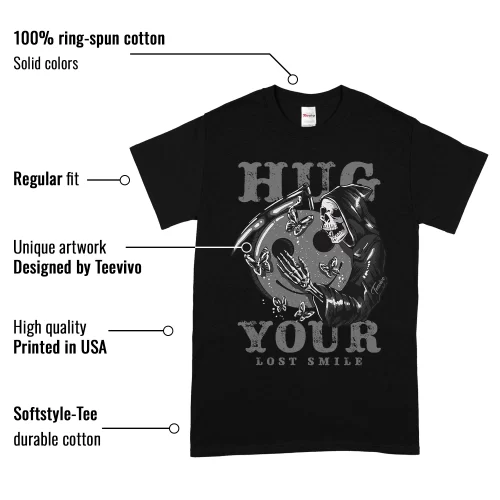 TeeVivo T-Shirt Match Air Jordan 4 Retro Fear Hug your lost smile – Air Jordan 4 Shirt, AJ4 Shirt