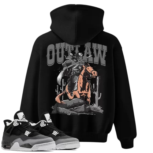 TeeVivo Hoodie Match Air Jordan 4 Retro Fear Outlaw – Air Jordan 4 Hoodie, AJ4 Hoodie