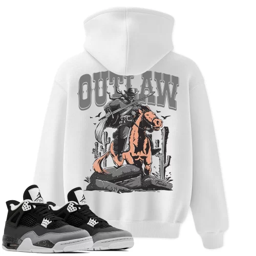 TeeVivo Hoodie Match Air Jordan 4 Retro Fear Outlaw – Air Jordan 4 Hoodie, AJ4 Hoodie