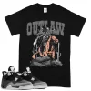 TeeVivo T-Shirt Match Air Jordan 4 Retro Fear Outlaw – Air Jordan 4 Shirt, AJ4 Shirt
