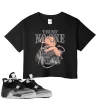 TeeVivo Crop Top Match Air Jordan 4 Retro Fear Trust no one – Air Jordan 4 Crop Top, AJ4 Crop Top
