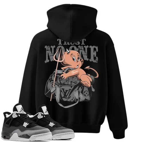 TeeVivo Hoodie Match Air Jordan 4 Retro Fear Trust no one – Air Jordan 4 Hoodie, AJ4 Hoodie