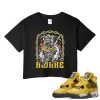 TeeVivo Crop Top Match Air Jordan 4 Retro Lightning Awake – Air Jordan 4 Crop Top, AJ4 Crop Top