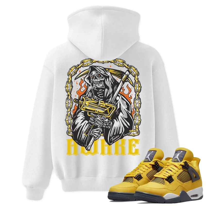 TeeVivo Hoodie Match Air Jordan 4 Retro Lightning Awake – Air Jordan 4 Hoodie, AJ4 Hoodie
