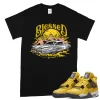 TeeVivo T-Shirt Match Air Jordan 4 Retro Lightning Blessed – Air Jordan 4 Shirt, AJ4 Shirt