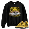 TeeVivo Sweatshirt Match Air Jordan 4 Retro Lightning Blessed – Air Jordan 4 Sweatshirt, AJ4 Sweatshirt
