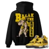TeeVivo Hoodie Match Air Jordan 4 Retro Lightning Break the rules – Air Jordan 4 Hoodie, AJ4 Hoodie