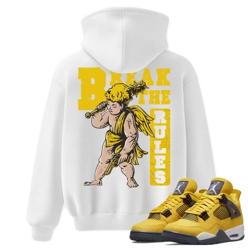TeeVivo Hoodie Match Air Jordan 4 Retro Lightning Break the rules – Air Jordan 4 Hoodie, AJ4 Hoodie