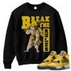 TeeVivo Sweatshirt Match Air Jordan 4 Retro Lightning Break the rules – Air Jordan 4 Sweatshirt, AJ4 Sweatshirt