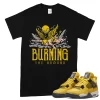 TeeVivo T-Shirt Match Air Jordan 4 Retro Lightning Burning the ground – Air Jordan 4 Shirt, AJ4 Shirt