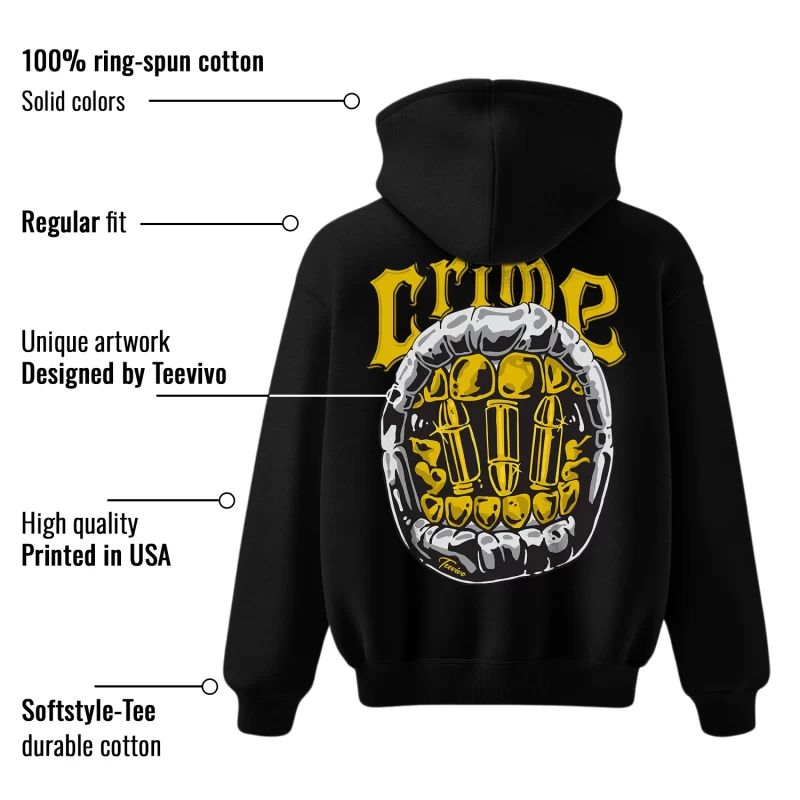 TeeVivo Hoodie Match Air Jordan 4 Retro Lightning Crime – Air Jordan 4 Hoodie, AJ4 Hoodie