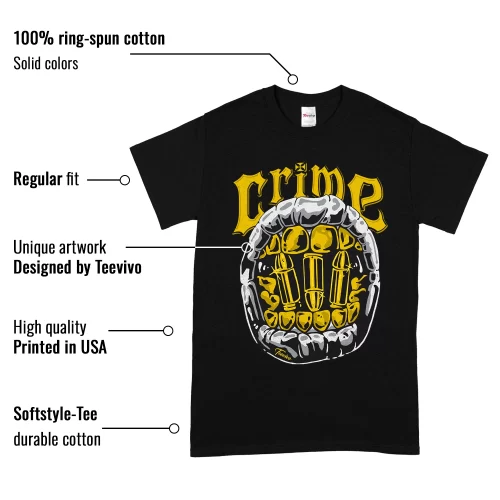 TeeVivo T-Shirt Match Air Jordan 4 Retro Lightning Crime – Air Jordan 4 Shirt, AJ4 Shirt