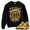 TeeVivo Sweatshirt Match Air Jordan 4 Retro Lightning Crime – Air Jordan 4 Sweatshirt, AJ4 Sweatshirt