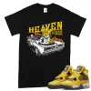 TeeVivo T-Shirt Match Air Jordan 4 Retro Lightning Heaven vibes – Air Jordan 4 Shirt, AJ4 Shirt