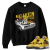 TeeVivo Sweatshirt Match Air Jordan 4 Retro Lightning Heaven vibes – Air Jordan 4 Sweatshirt, AJ4 Sweatshirt