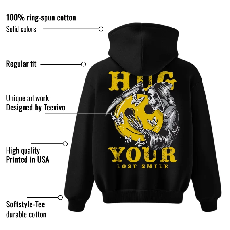 TeeVivo Hoodie Match Air Jordan 4 Retro Lightning Hug your lost smile – Air Jordan 4 Hoodie, AJ4 Hoodie