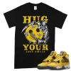 TeeVivo T-Shirt Match Air Jordan 4 Retro Lightning Hug your lost smile – Air Jordan 4 Shirt, AJ4 Shirt