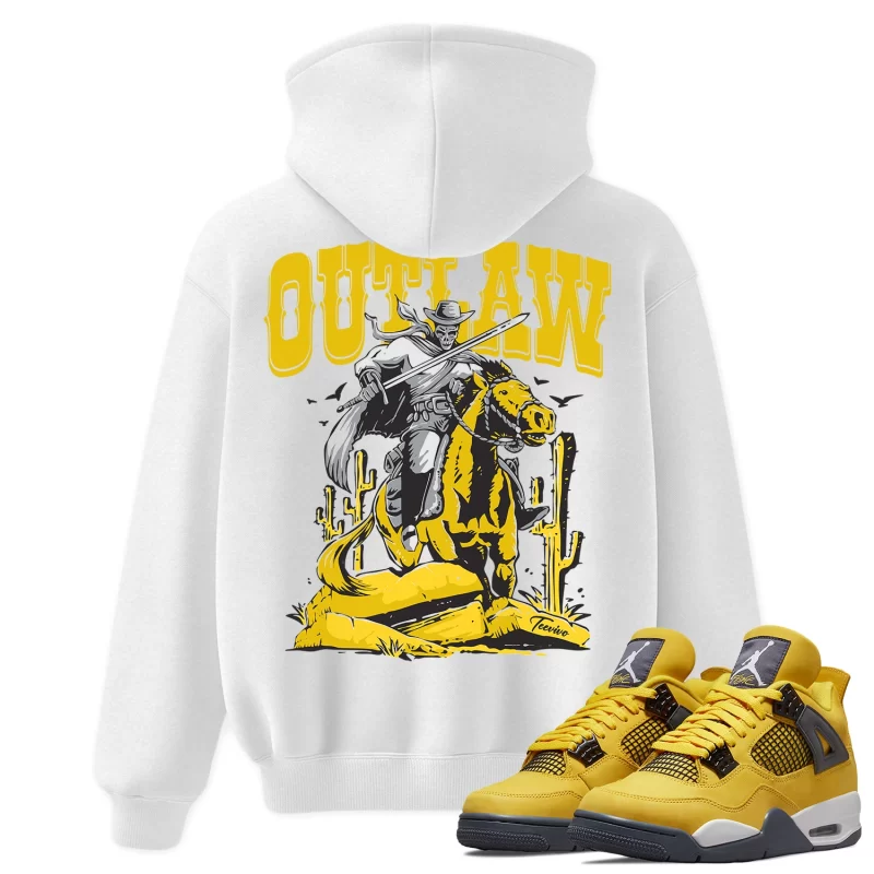 TeeVivo Hoodie Match Air Jordan 4 Retro Lightning Outlaw – Air Jordan 4 Hoodie, AJ4 Hoodie