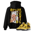 TeeVivo Hoodie Match Air Jordan 4 Retro Lightning Speak no evil – Air Jordan 4 Hoodie, AJ4 Hoodie