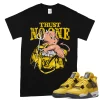 TeeVivo T-Shirt Match Air Jordan 4 Retro Lightning Trust no one – Air Jordan 4 Shirt, AJ4 Shirt