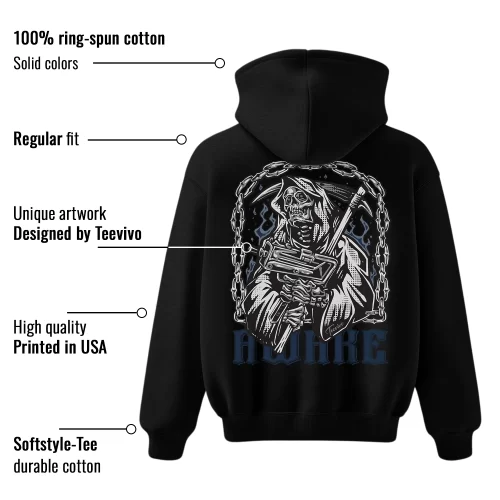 TeeVivo Hoodie Match Air Jordan 4 Retro Midnight Navy Awake – Air Jordan 4 Hoodie, AJ4 Hoodie