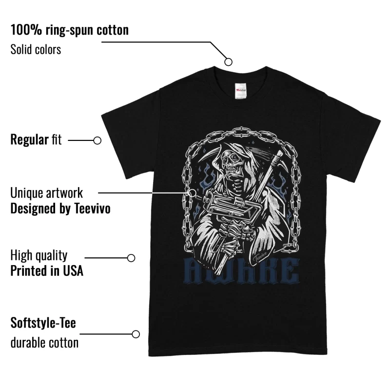 TeeVivo T-Shirt Match Air Jordan 4 Retro Midnight Navy Awake – Air Jordan 4 Shirt, AJ4 Shirt