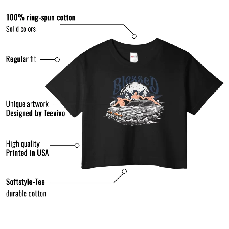 TeeVivo Crop Top Match Air Jordan 4 Retro Midnight Navy Blessed – Air Jordan 4 Crop Top, AJ4 Crop Top
