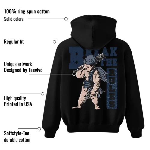 TeeVivo Hoodie Match Air Jordan 4 Retro Midnight Navy Break the rules – Air Jordan 4 Hoodie, AJ4 Hoodie