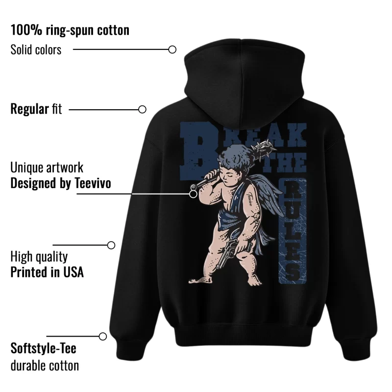 TeeVivo Hoodie Match Air Jordan 4 Retro Midnight Navy Break the rules – Air Jordan 4 Hoodie, AJ4 Hoodie