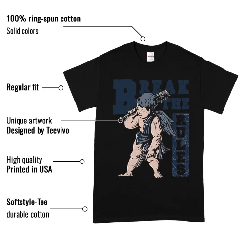 TeeVivo T-Shirt Match Air Jordan 4 Retro Midnight Navy Break the rules – Air Jordan 4 Shirt, AJ4 Shirt