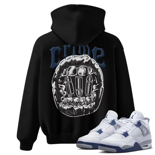 TeeVivo Hoodie Match Air Jordan 4 Retro Midnight Navy Crime – Air Jordan 4 Hoodie, AJ4 Hoodie