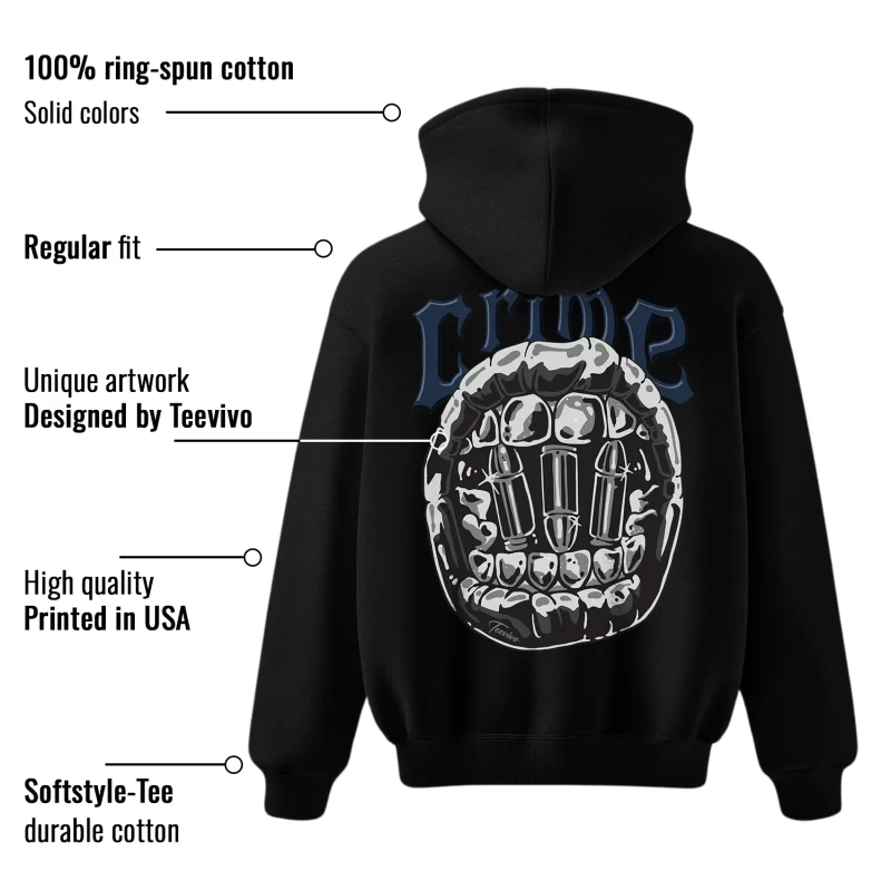TeeVivo Hoodie Match Air Jordan 4 Retro Midnight Navy Crime – Air Jordan 4 Hoodie, AJ4 Hoodie