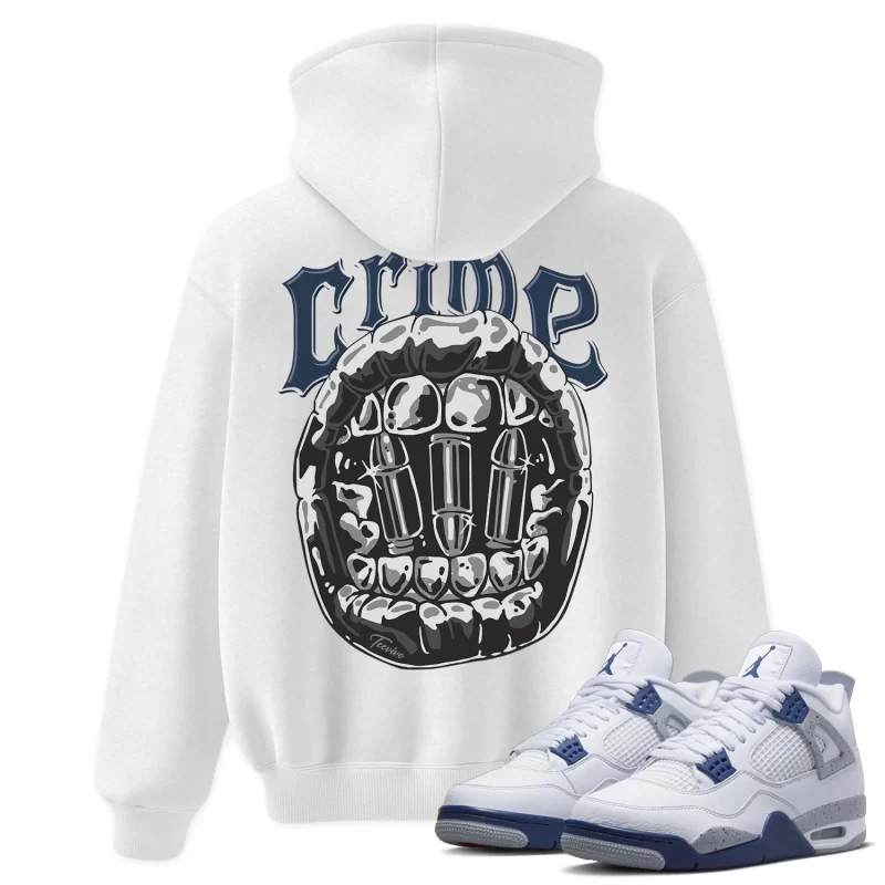TeeVivo Hoodie Match Air Jordan 4 Retro Midnight Navy Crime – Air Jordan 4 Hoodie, AJ4 Hoodie