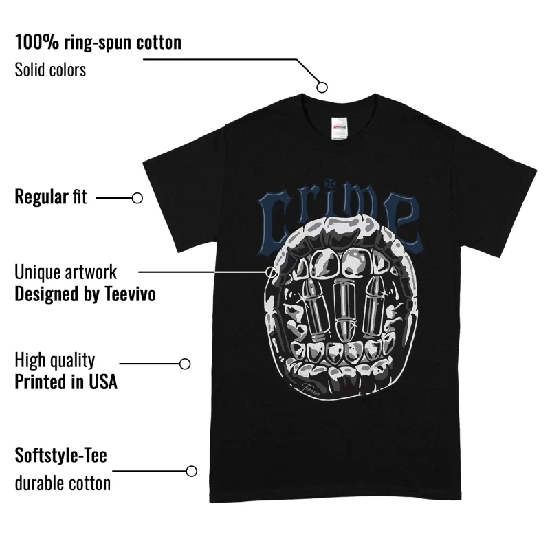 TeeVivo T-Shirt Match Air Jordan 4 Retro Midnight Navy Crime – Air Jordan 4 Shirt, AJ4 Shirt