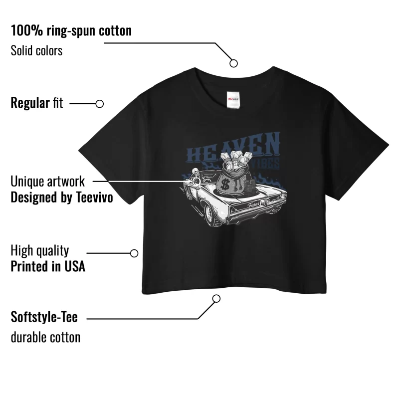 TeeVivo Crop Top Match Air Jordan 4 Retro Midnight Navy Heaven vibes – Air Jordan 4 Crop Top, AJ4 Crop Top
