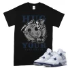TeeVivo T-Shirt Match Air Jordan 4 Retro Midnight Navy Hug your lost smile – Air Jordan 4 Shirt, AJ4 Shirt