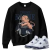 TeeVivo Sweatshirt Match Air Jordan 4 Retro Midnight Navy Trust no one – Air Jordan 4 Sweatshirt, AJ4 Sweatshirt