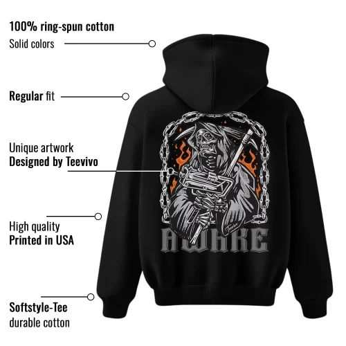 TeeVivo Hoodie Match Air Jordan 4 Retro Military Black Awake – Air Jordan 4 Hoodie, AJ4 Hoodie