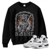 TeeVivo Sweatshirt Match Air Jordan 4 Retro Military Black Awake – Air Jordan 4 Sweatshirt, AJ4 Sweatshirt