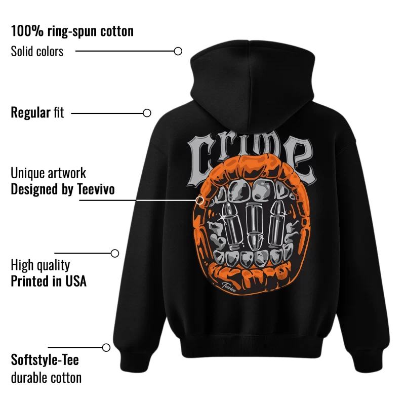 TeeVivo Hoodie Match Air Jordan 4 Retro Military Black Crime – Air Jordan 4 Hoodie, AJ4 Hoodie