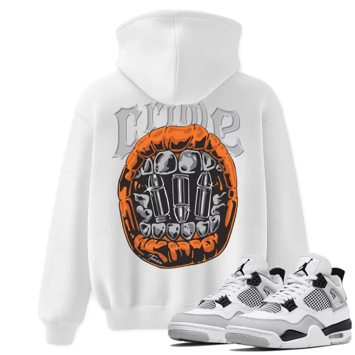 TeeVivo Hoodie Match Air Jordan 4 Retro Military Black Crime – Air Jordan 4 Hoodie, AJ4 Hoodie