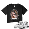 TeeVivo Crop Top Match Air Jordan 4 Retro Military Black God Daaamn – Air Jordan 4 Crop Top, AJ4 Crop Top