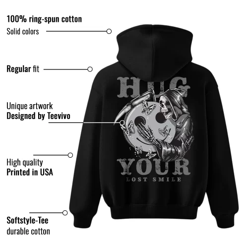 TeeVivo Hoodie Match Air Jordan 4 Retro Military Black Hug your lost smile – Air Jordan 4 Hoodie, AJ4 Hoodie