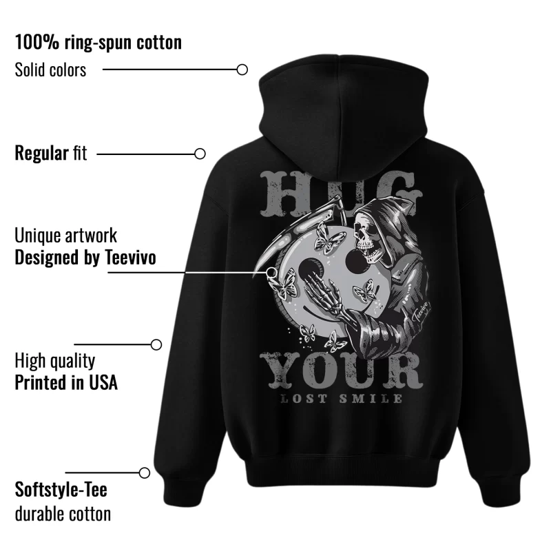 TeeVivo Hoodie Match Air Jordan 4 Retro Military Black Hug your lost smile – Air Jordan 4 Hoodie, AJ4 Hoodie