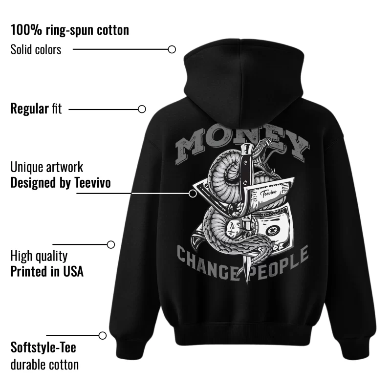 TeeVivo Hoodie Match Air Jordan 4 Retro Military Black Money change people – Air Jordan 4 Hoodie, AJ4 Hoodie