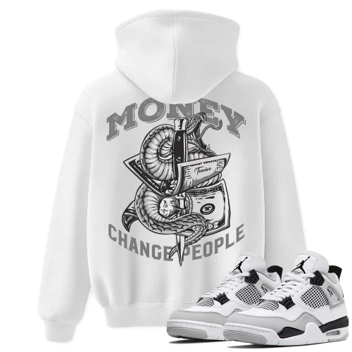 TeeVivo Hoodie Match Air Jordan 4 Retro Military Black Money change people – Air Jordan 4 Hoodie, AJ4 Hoodie